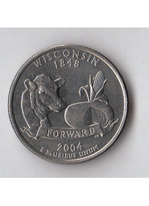 2004 - Quarto di dollaro Stati Uniti Wisconsin (P) Filadelfia